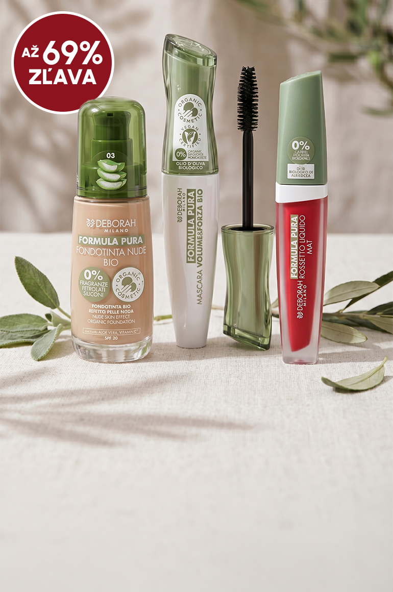 Až -69 % na všetko od Deborah Milano Formula Pura