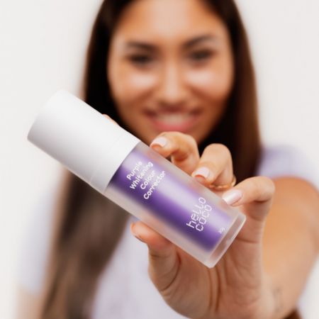hello coco fialový korektor na bielenie zubov, 30ml