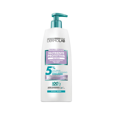 DermoLab extra hydratačný, vyživujúci, ochranný telový krém 48h, 400ml