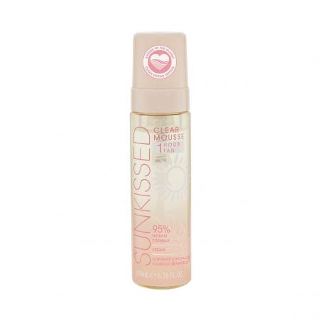 Sunkissed priehľadná samoopaľovacia pena, Clean Ocean 1 hour tan, 200ml
