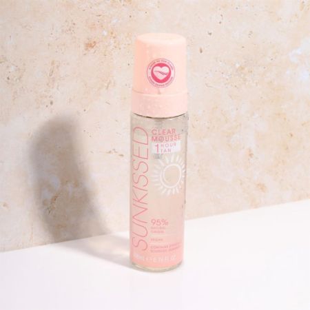 Sunkissed priehľadná samoopaľovacia pena, Clean Ocean 1 hour tan, 200ml