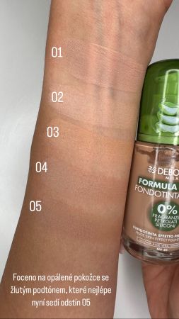 Deborah Milano Formula Pura make-up Nude s Aloe Vera s vitamínom C, 30ml