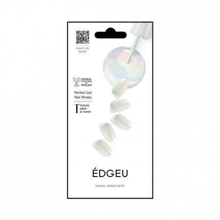 ÉDGEU gélové nalepovacie nechty, Mirror White