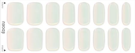 ÉDGEU gélové nalepovacie nechty, Mirror White