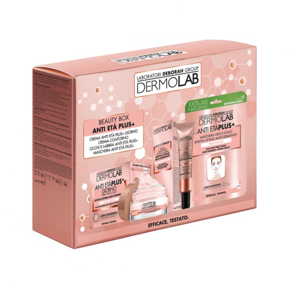 E-shop DermoLab darčeková sada anti-age plus+ krém na tvár50 ml+ očný krém 15ml+ maska na tvár 1ks darčeková sada