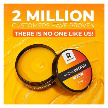 ByRokko výrobok na urýchlenie a predĺženie opálenia Shine Brown Tan Up!, 210ml