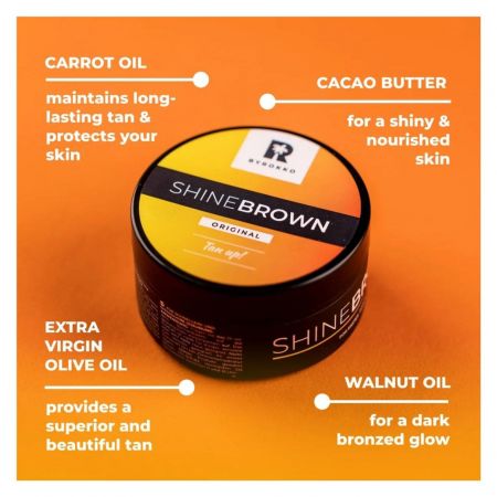 ByRokko výrobok na urýchlenie a predĺženie opálenia Shine Brown Tan Up!, 210ml