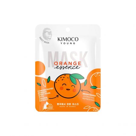 Kimoco Young rozjasňujúca maska na tvár s výťažkami z pomaranča a ľadovcovou vodou, 25ml