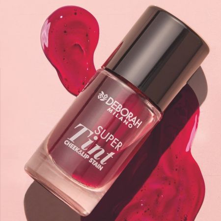 Deborah Milano tekutá lícenka a lesk na pery Super Tint, Cherry, 7,5ml