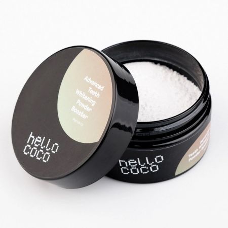 hello coco prášok na bielenie zubov Booster, 30g