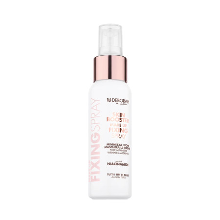 Deborah Milano fixačný sprej na make-up Skin Booster s niacínamidom a harmančekom, 75ml
