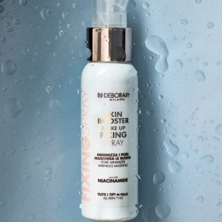 Deborah Milano fixačný sprej na make-up Skin Booster s niacínamidom a harmančekom, 75ml