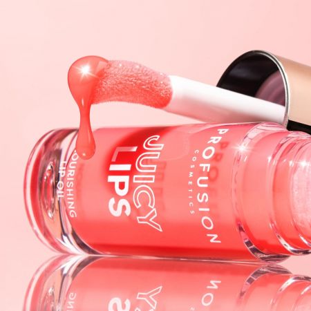 Profusion vyživujúci olej na pery Juicy Lips, Radiant Rose, 4,5ml