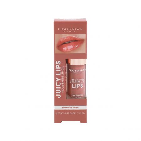 Profusion vyživujúci olej na pery Juicy Lips, Radiant Rose, 4,5ml