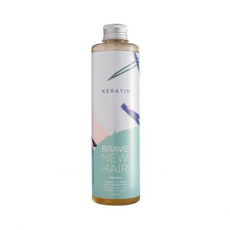 Brave New Hair bezsulfátový šampón s keratínom na nepoddajné, hrubé a suché vlasy, Keratín 250ml