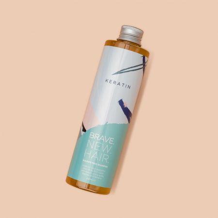 Brave New Hair bezsulfátový šampón s keratínom na nepoddajné, hrubé a suché vlasy, Keratín 250ml