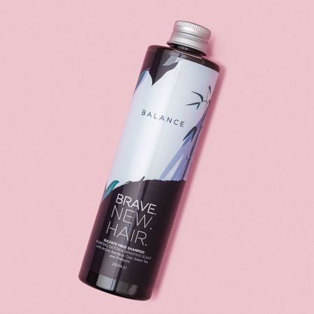 Brave New Hair bezsulfátový čistiaci šampón na mastné a citlivé vlasy, Balance, 250ml