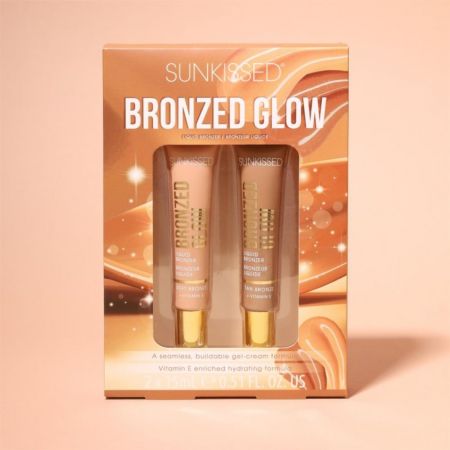 Sunkissed darčeková sada tekutých bronzerov Bronzed Glow Duo, 2x15ml