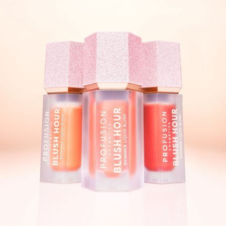 Profusion třpytivá tekutá líčena Shimmer Blushlighter Blush Hour, 6ml