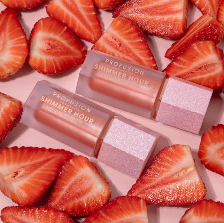 Profusion třpytivá tekutá líčena Shimmer Blushlighter Blush Hour, 6ml