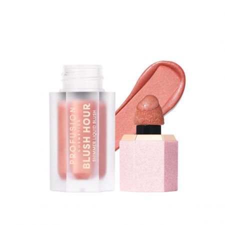 Profusion třpytivá tekutá tvářenka Shimmer Blushlighter Blush Hour, 6ml