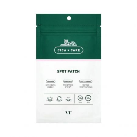VT Cosmetics upokojujúce a hojivé náplasti na akné Cica Spot Patch, 48ks