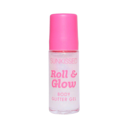 Sunkissed trblietky na telo v gélovom Roll On, Roll & Glow Body Glitter Gél, 30ml