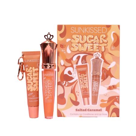 Sunkissed lesk a balzám na pery Sugar Sweet, Salted Caramel, 6ml+16ml