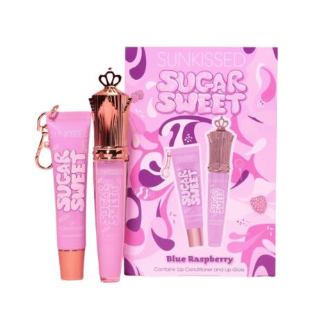 Sunkissed lesk a balzám na pery Sugar Sweet, Blue Raspberry, 6ml+16ml