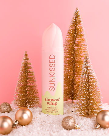 Sunkissed šľahačková sprchová pena Shower Whip Pistachio & Salted Caramel, 250ml