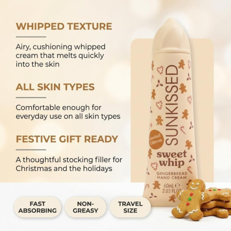 Sunkissed šľahaný krém na ruky Gingerbread, 60ml