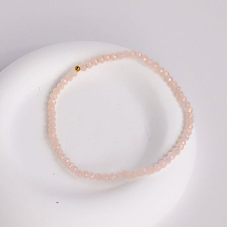 Náramek z korálků - růžový