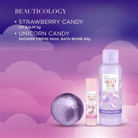 Baylis & Harding darčeková sada starostlivosti o telo a pery v Pop It púzdre Unicorn, 3ks