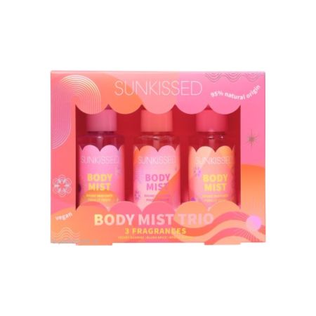 Sunkissed súprava telových sprejov Body Mist Trio, 3x100ml