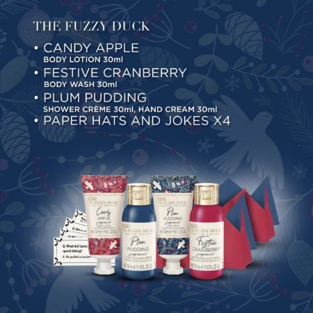 Baylis & Harding darčeková sada starostlivosti o telo Fuzzy Duck Winter Wonderland Crackers, 4 ks