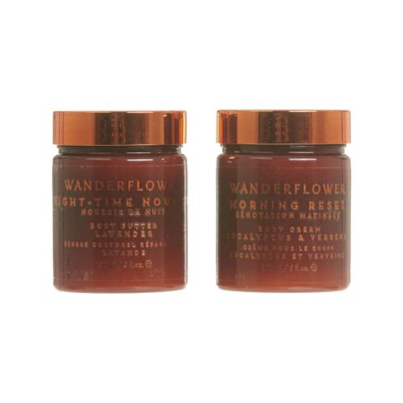 Wanderflower darčeková sada telový krém a telové maslo, Day to Night Body Duo, 2ks