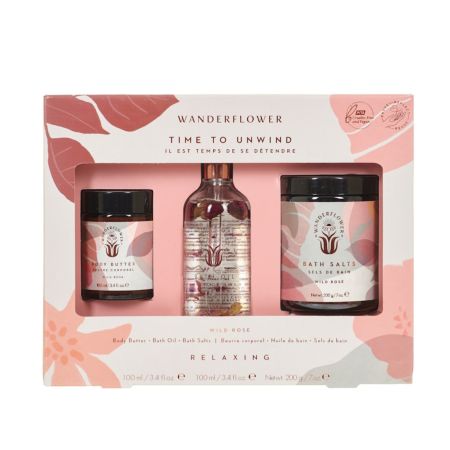 Wanderflower relaxačná darčeková sada Time to Unwind Set, 3ks