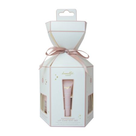 danielle creations darčeková sada starostlivosti o pery s osviežujúcou mätou - scrub, maska ​​a balzam, 3ks