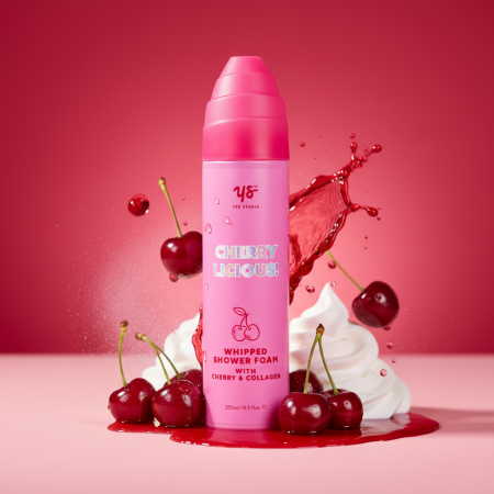 Yes Studio šľahačková sprchová pena s kolagénom a vôňou čerešní, Cherry Licious, 265ml