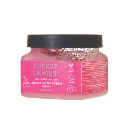 Yes Studio šľahaný telový peeling s kolagénom a vôňou čerešní, Cherry Licious, 400g
