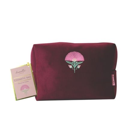 danielle creations kozmetická taštička s kvetinami, veľká