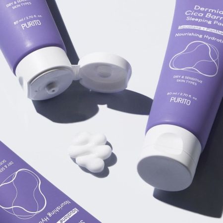 Purito Seoul nočná pleťová maska ​​s ceramidami Dermide Cica Barrier Sleeping Mask Pack, 80ml