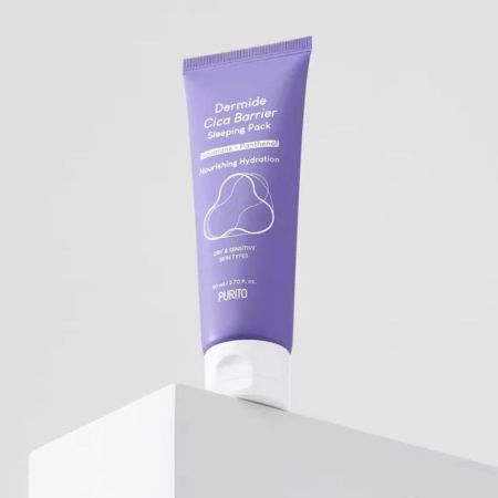 Purito Seoul nočná pleťová maska ​​s ceramidami Dermide Cica Barrier Sleeping Mask Pack, 80ml