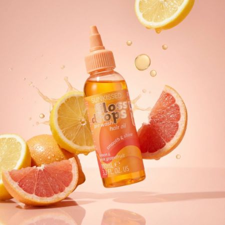 Sunkissed olej na vlasy pred umytím Gloss Drops Hair Oil, 100ml