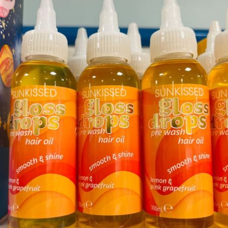 Sunkissed olej na vlasy pred umytím Gloss Drops Hair Oil, 100ml