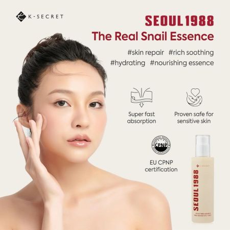 KSECRET hydratačné pleťové sérum Snail Mucin 97% + Rice, 100ml