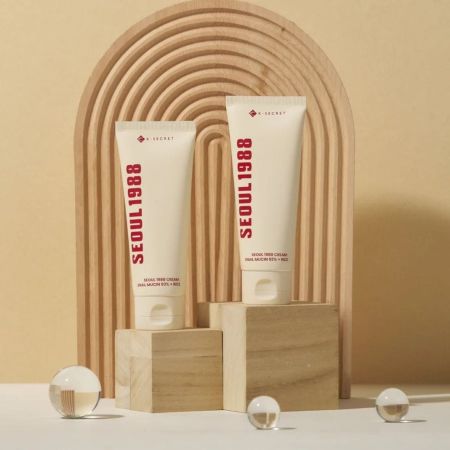 KSECRET regeneračný pleťový krém Snail Mucin 93% + Rice, 100ml