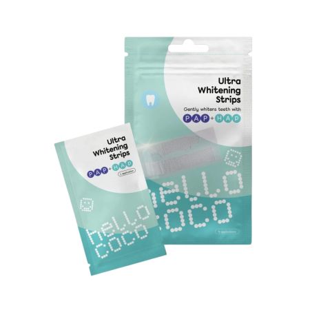 hello coco ultra bieliace pásky na zuby, PAP Ultra Whitening strips 