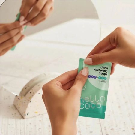 hello coco ultra bieliace pásky na zuby, PAP Ultra Whitening strips 