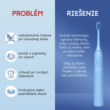 hello coco náhradné hlavice – modré, Electric Toothbrush Head Blue, 2ks